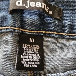 d. jeans Medium Blue Stretch Denim Jeggings